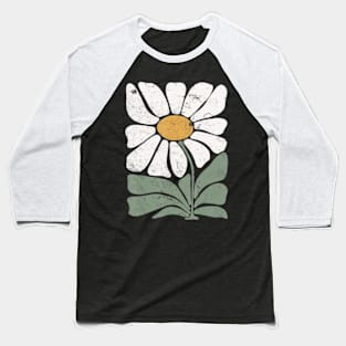 Boho Daisy Flower Baseball T-Shirt